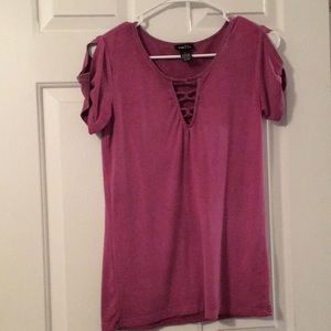 Rose pink tee